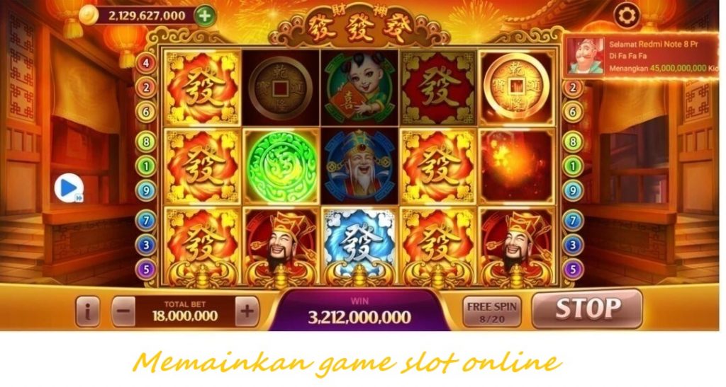 Memainkan game slot online